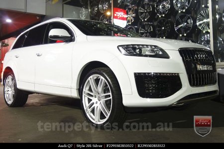 22x9.5 Style201 Silver on AUDI Q7