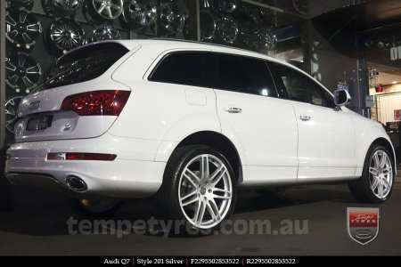 22x9.5 Style201 Silver on AUDI Q7