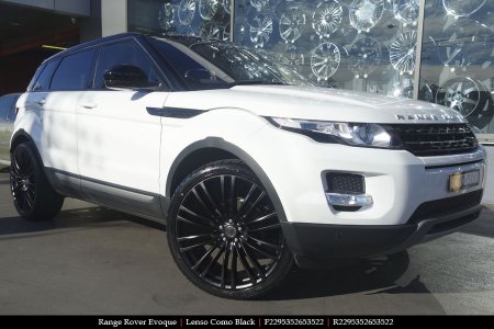 22x9.5 Lenso Como Black on RANGE ROVER EVOQUE