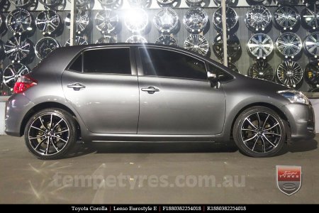 18x8.0 Lenso Eurostyle E ESE on TOYOTA COROLLA