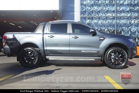 20x9.0 Ballistic Dagger BFM on FORD RANGER WILDTRAK