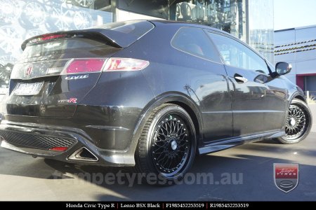 19x8.5 Lenso BSX Black on HONDA CIVIC