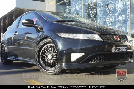 19x8.5 Lenso BSX Black on HONDA CIVIC