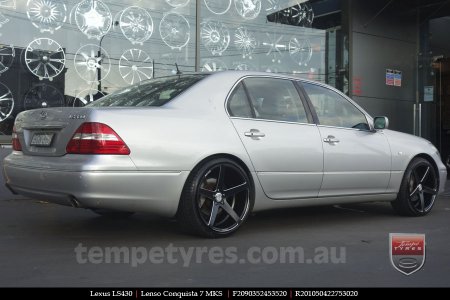 20x9.0 20x10.5 Lenso Conquista 7 MKS CQ7 on LEXUS LS