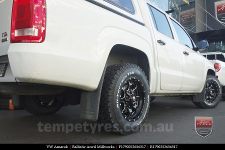 17x9.0 Ballistic Anvil Millworks on VW AMAROK