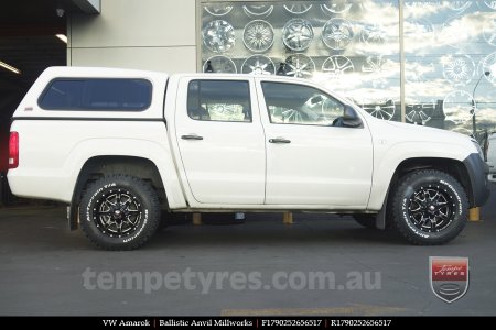 17x9.0 Ballistic Anvil Millworks on VW AMAROK