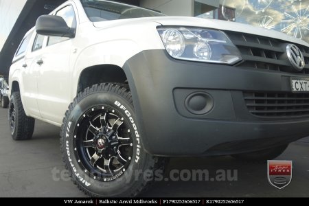 17x9.0 Ballistic Anvil Millworks on VW AMAROK