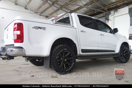 17x9.0 Ballistic Razorback Millworks on HOLDEN COLORADO