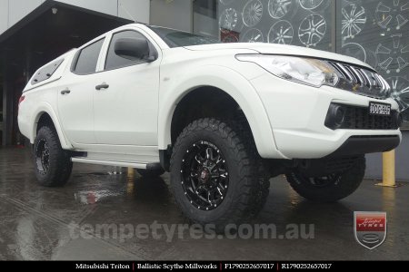 17x9.0 Ballistic Scythe Millworks on MITSUBISHI TRITON