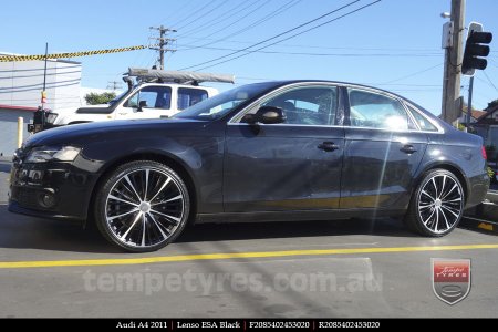 20X8.5 Lenso ESA Black on AUDI A4