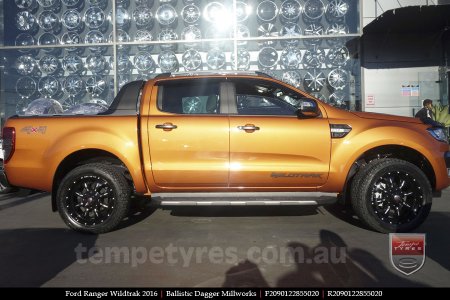 20x9.0 Ballistic Dagger BFM on FORD RANGER WILDTRAK