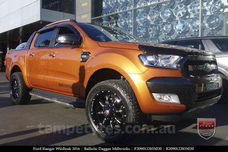 20x9.0 Ballistic Dagger BFM on FORD RANGER WILDTRAK