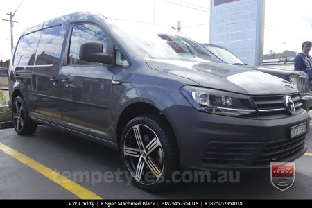 18x7.5 R Spec Machined Black on VW CADDY