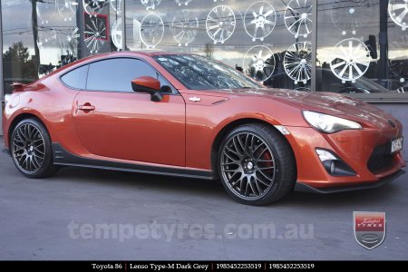 19x8.5 Lenso Type-M DG on TOYOTA 86