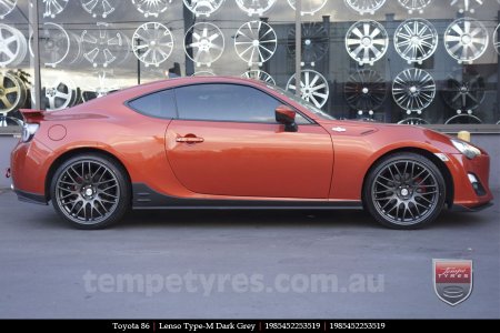 19x8.5 Lenso Type-M DG on TOYOTA 86