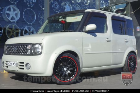 17x7.0 Lenso Type-M - MBRG on NISSAN CUBE