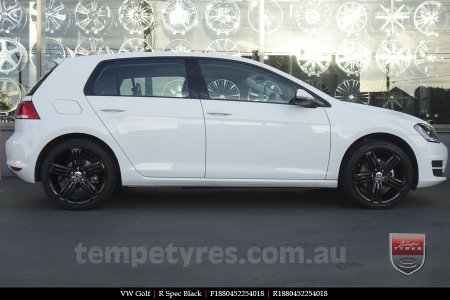 18x8.0 R Spec Black on VW GOLF