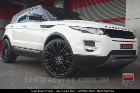 22x9.5 Lenso Como Black on RANGE ROVER EVOQUE