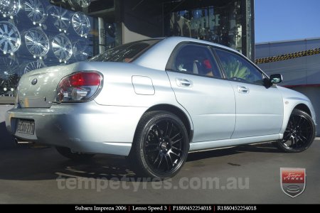 18x8.0 Lenso Speed 3 SP3 on SUBARU IMPREZA