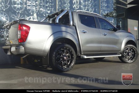 20x9.0 Ballistic Anvil Millworks on NISSAN NAVARA NP300