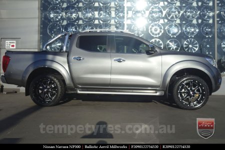 20x9.0 Ballistic Anvil Millworks on NISSAN NAVARA NP300