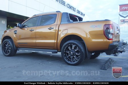 20x9.0 Ballistic Scythe Millworks on FORD RANGER WILDTRAK