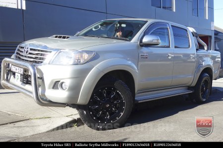 18x9.0 Ballistic Scythe Millworks on TOYOTA HILUX SR5