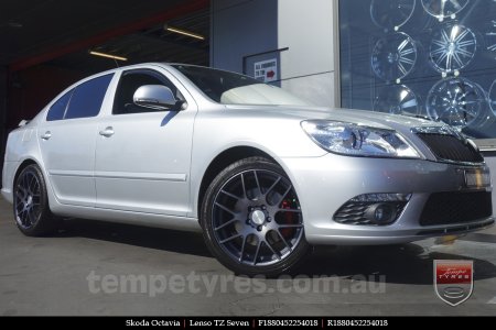 18x8.0 Lenso TZ Seven on SKODA OCTAVIA