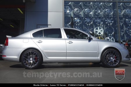 18x8.0 Lenso TZ Seven on SKODA OCTAVIA