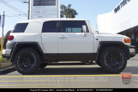 17x8.0 Gecko Steel Black on TOYOTA FJ CRUISER