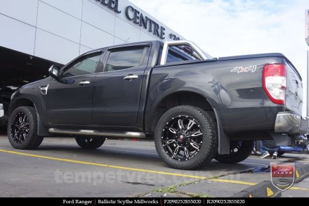 20x9.0 Ballistic Scythe Millworks on FORD RANGER 