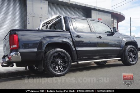 20x9.0 Ballistic Ravage Flat Black on VW AMAROK