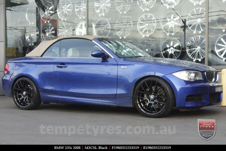 19x8.0 19x9.0 M3CSL Black on BMW 1 SERIES