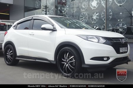 20x8.5 Akuza 847 Shadow on HONDA HRV