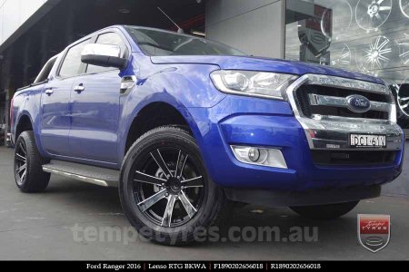 18x9.0 Lenso RTG BKWA on FORD RANGER 