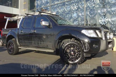 17x9.0 Ballistic Mace Millworks on NISSAN NAVARA D40 