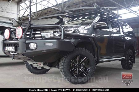 18x9.0 Lenso RTG BKWA on TOYOTA HILUX