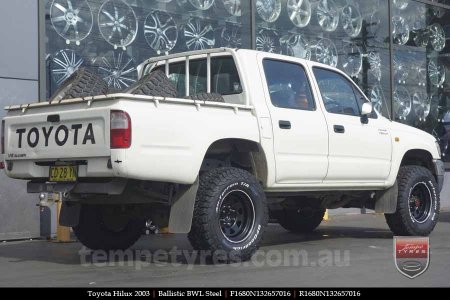 16x8.0 Ballistic BWL Steel on TOYOTA HILUX