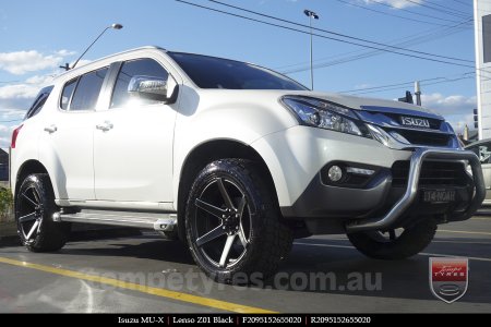 20x9.5 Lenso Z01 Black on ISUZU MU-X