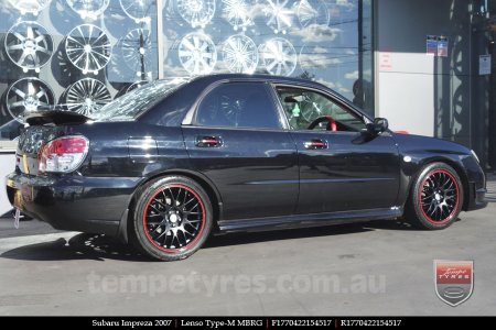 17x7.0 Lenso Type-M - MBRG on SUBARU IMPREZA