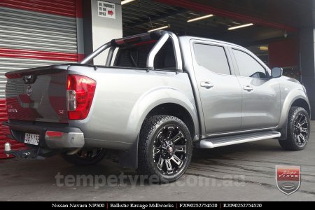 20x9.0 Ballistic Ravage Millworks on NISSAN NAVARA NP300