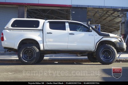 16x8.0 Ballistic BWL Steel on TOYOTA HILUX