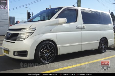 18x8.0 Lenso Eurostyle D ESD on NISSAN ELGRAND