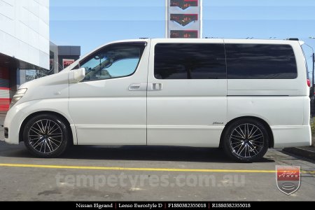 18x8.0 Lenso Eurostyle D ESD on NISSAN ELGRAND