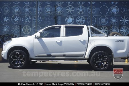 20x9.0 Lenso Black Angel V5 BKUW on HOLDEN COLORADO