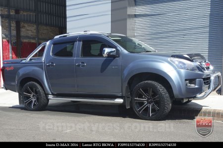 20x9.5 Lenso RTG BKWA on ISUZU D-MAX 