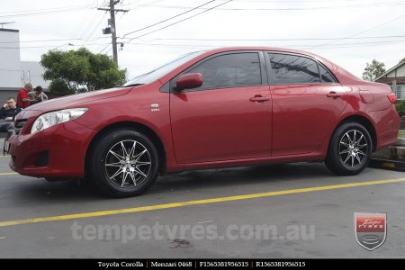 15x6.5 Menzari 0468 on TOYOTA COROLLA