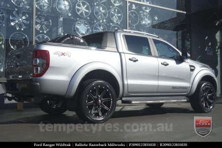 20x9.0 Ballistic Razorback Millworks on FORD RANGER WILDTRAK