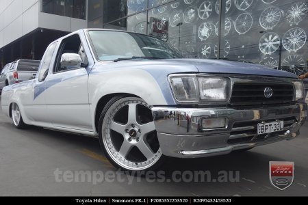 20x8.5 20x9.5 Simmons FR-1 Silver on TOYOTA HILUX