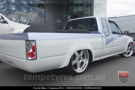 20x8.5 20x9.5 Simmons FR-1 Silver on TOYOTA HILUX